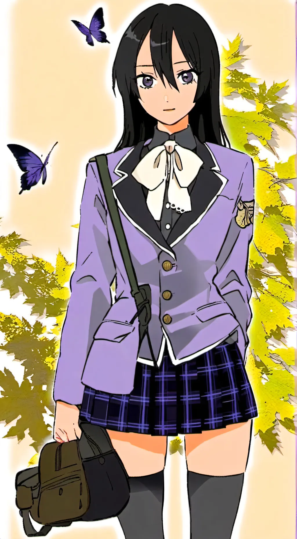 ai character: Dystopian School background