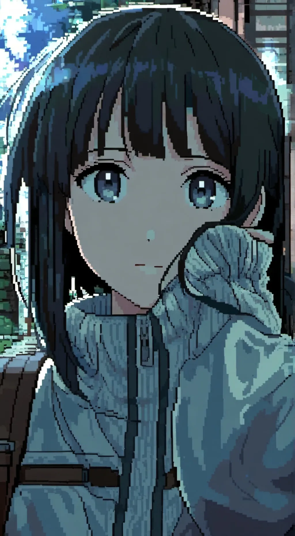 ai character: Sora Aozora background