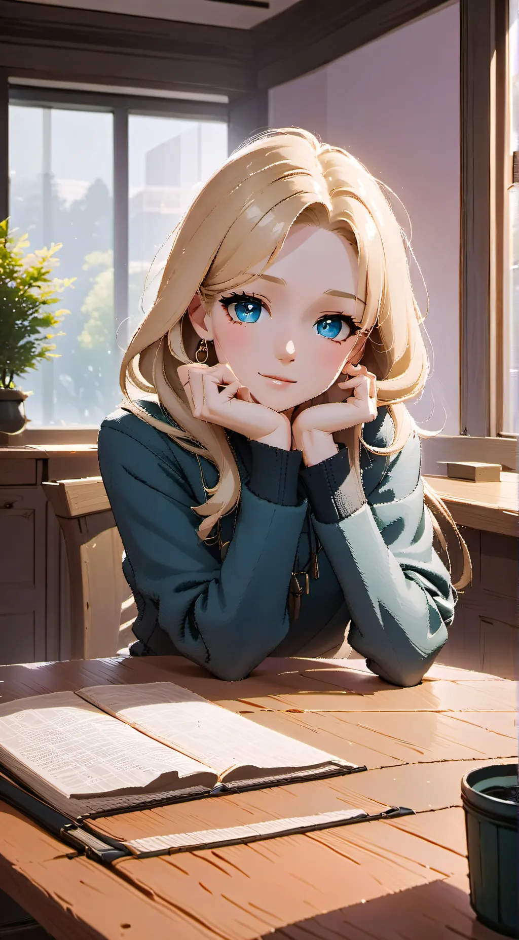 ai character: Riley  background