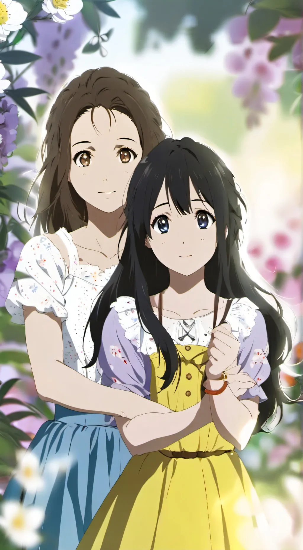 ai character: Zoey and Layla  background