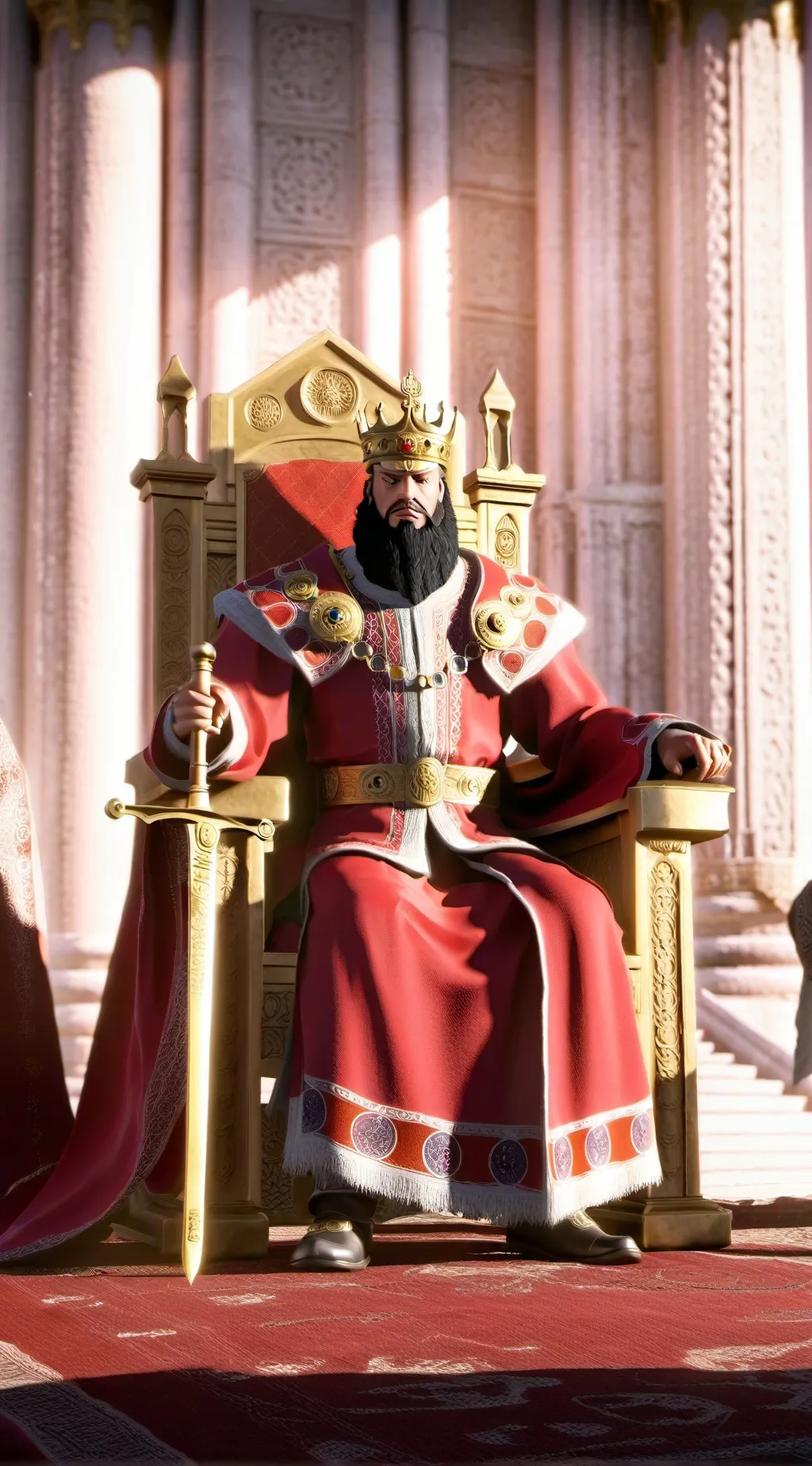 ai character: King Maxwell ￼ background