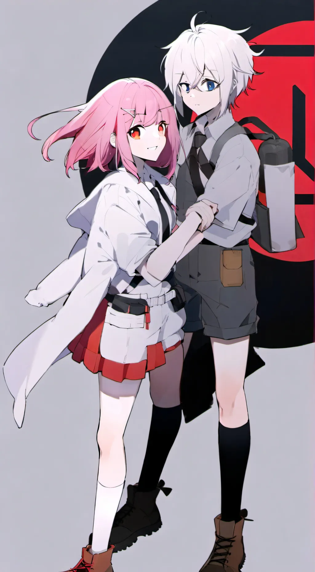 ai character: B/G v G/B 🐙🐙 background