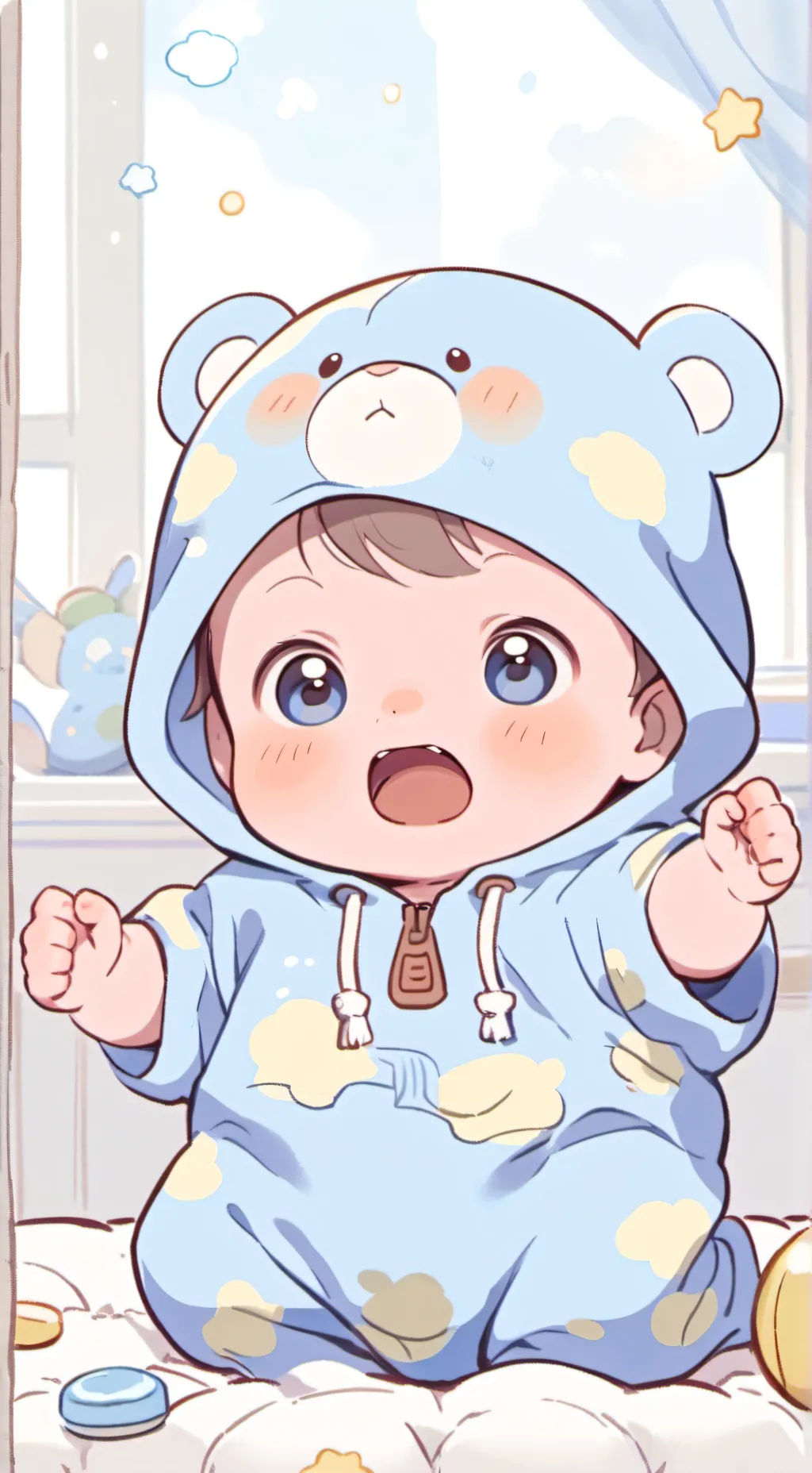 ai character: otro bebé XD  background