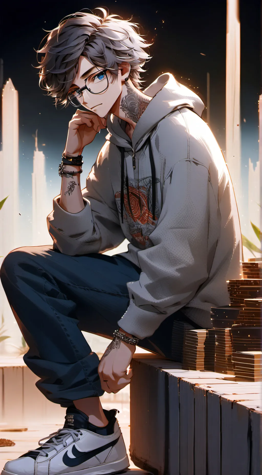 ai character: Bad Boy|Carter background
