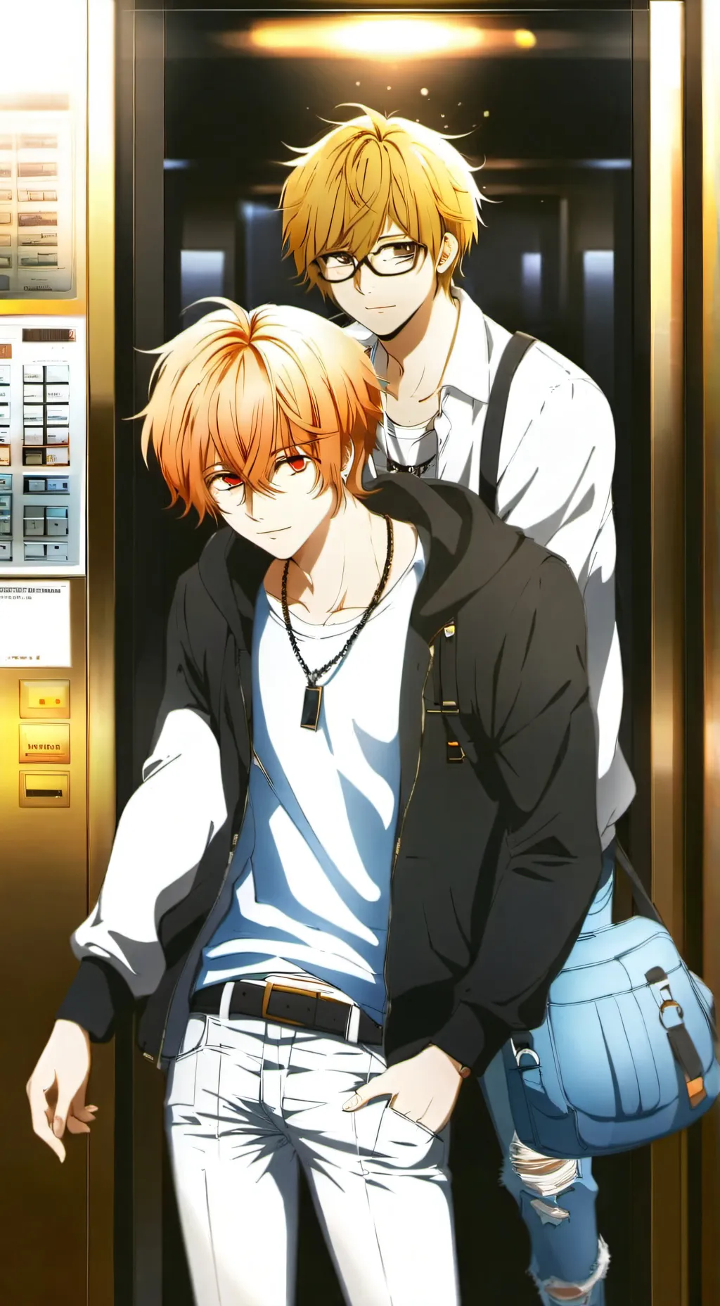 ai character: The Elevator Bros’ background