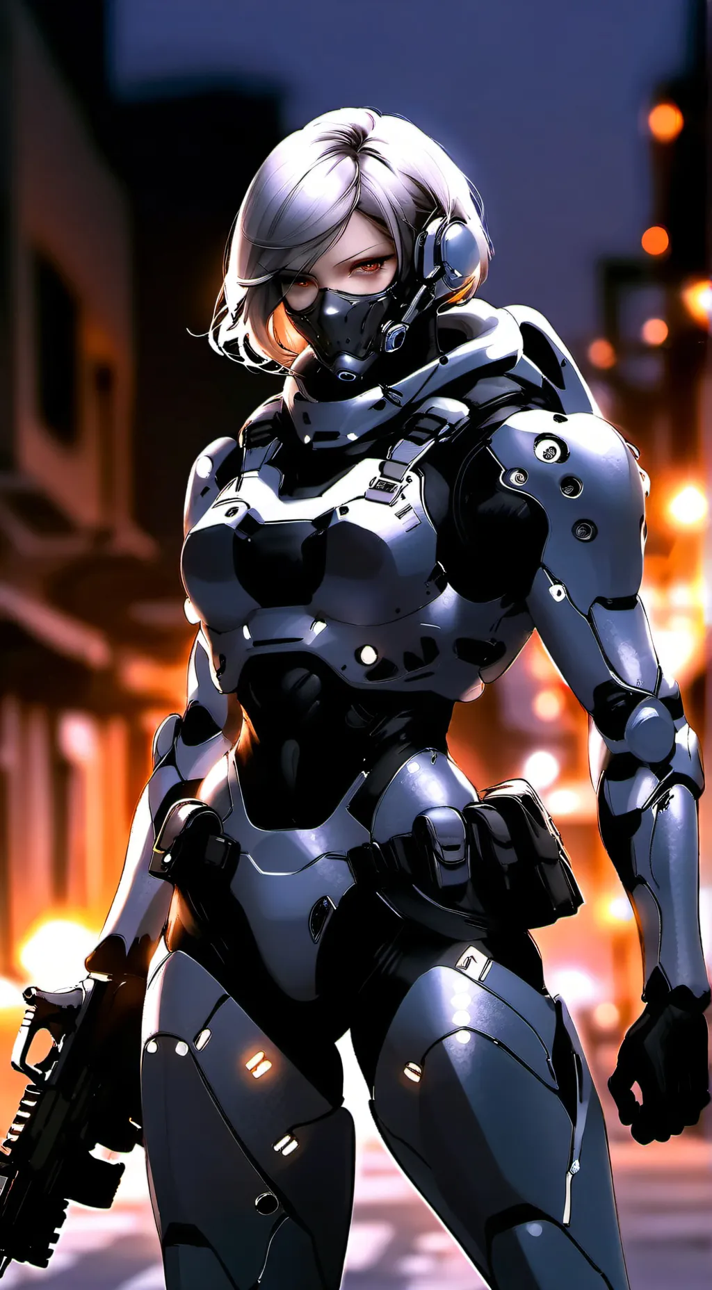 ai character: Androide UN1-C4 background