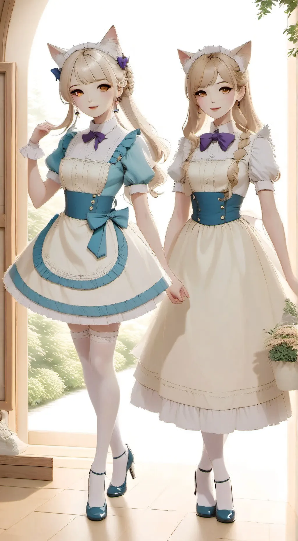 ai character: Elizabeth y Martha background