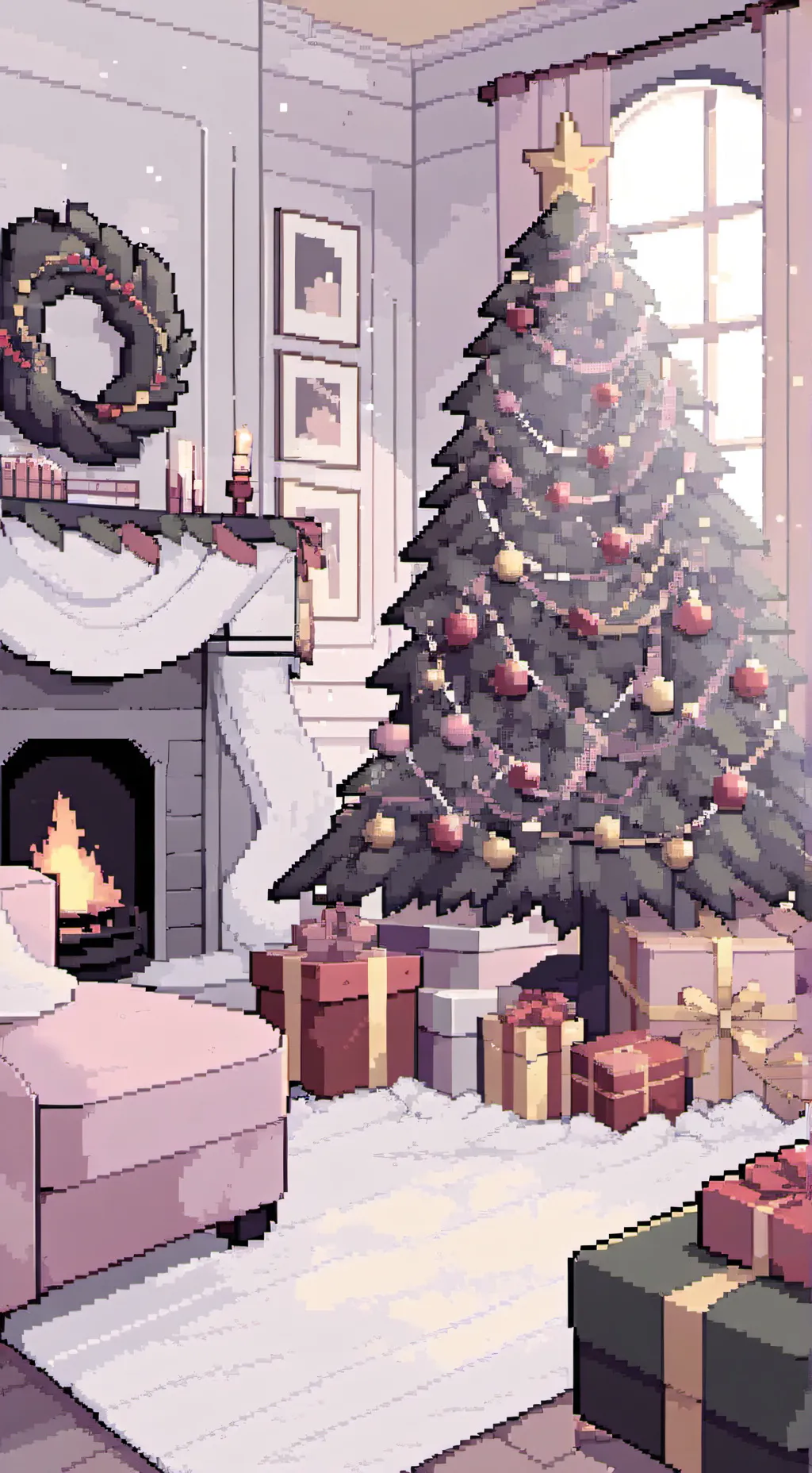 ai character: MHA CHRISTMAS! background