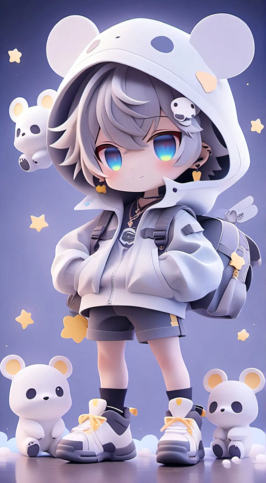 ai character: cookie  background