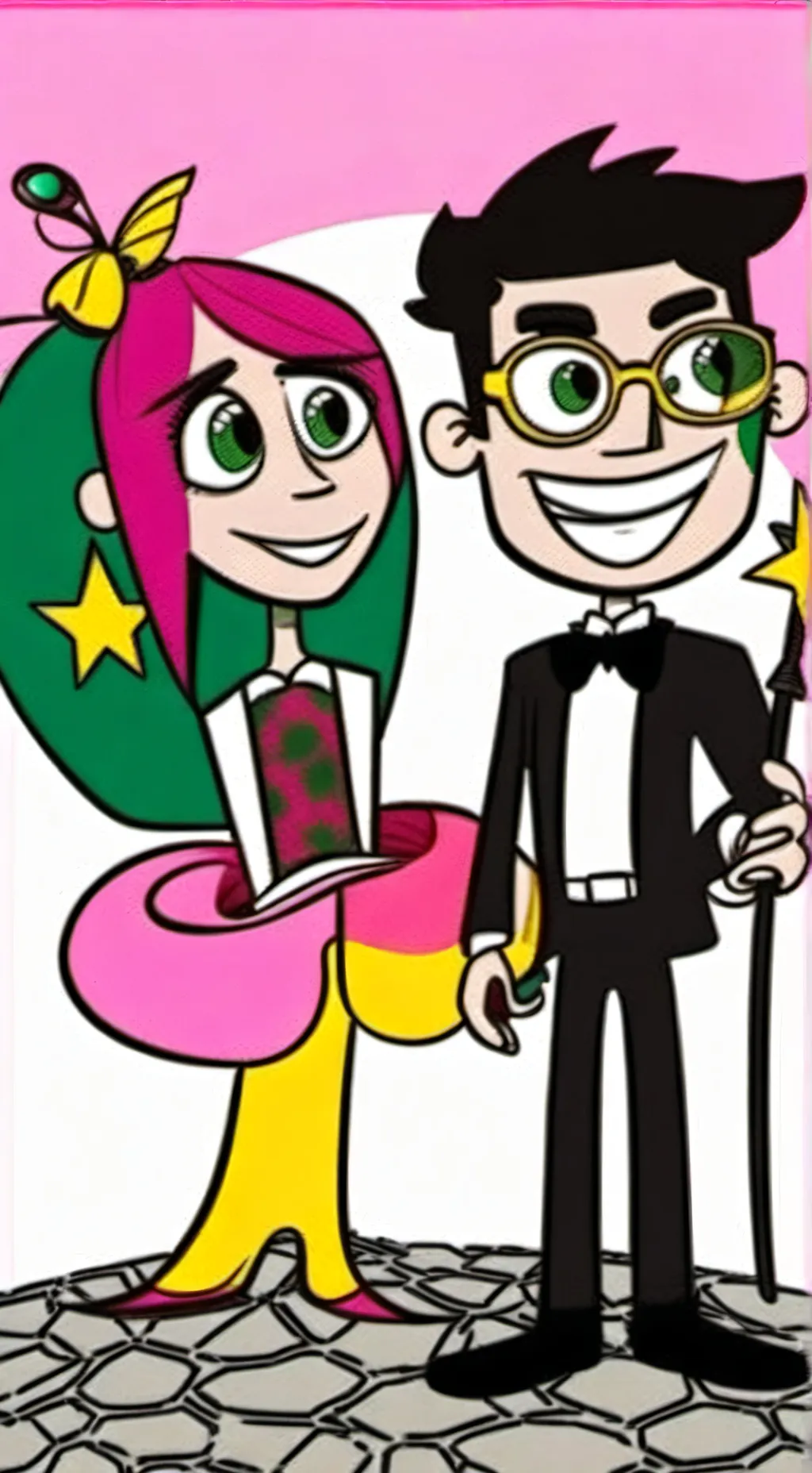 ai character: cosmo seu padrinho background