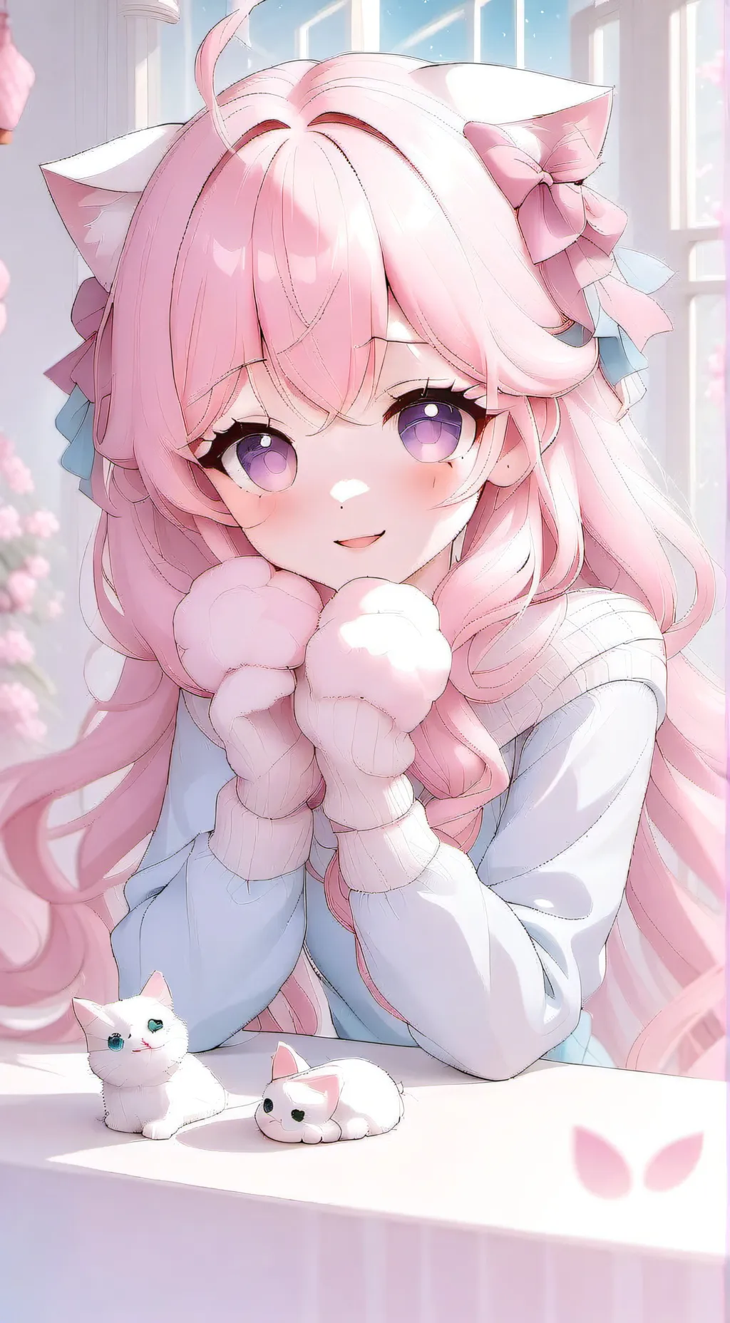 ai character: rose background