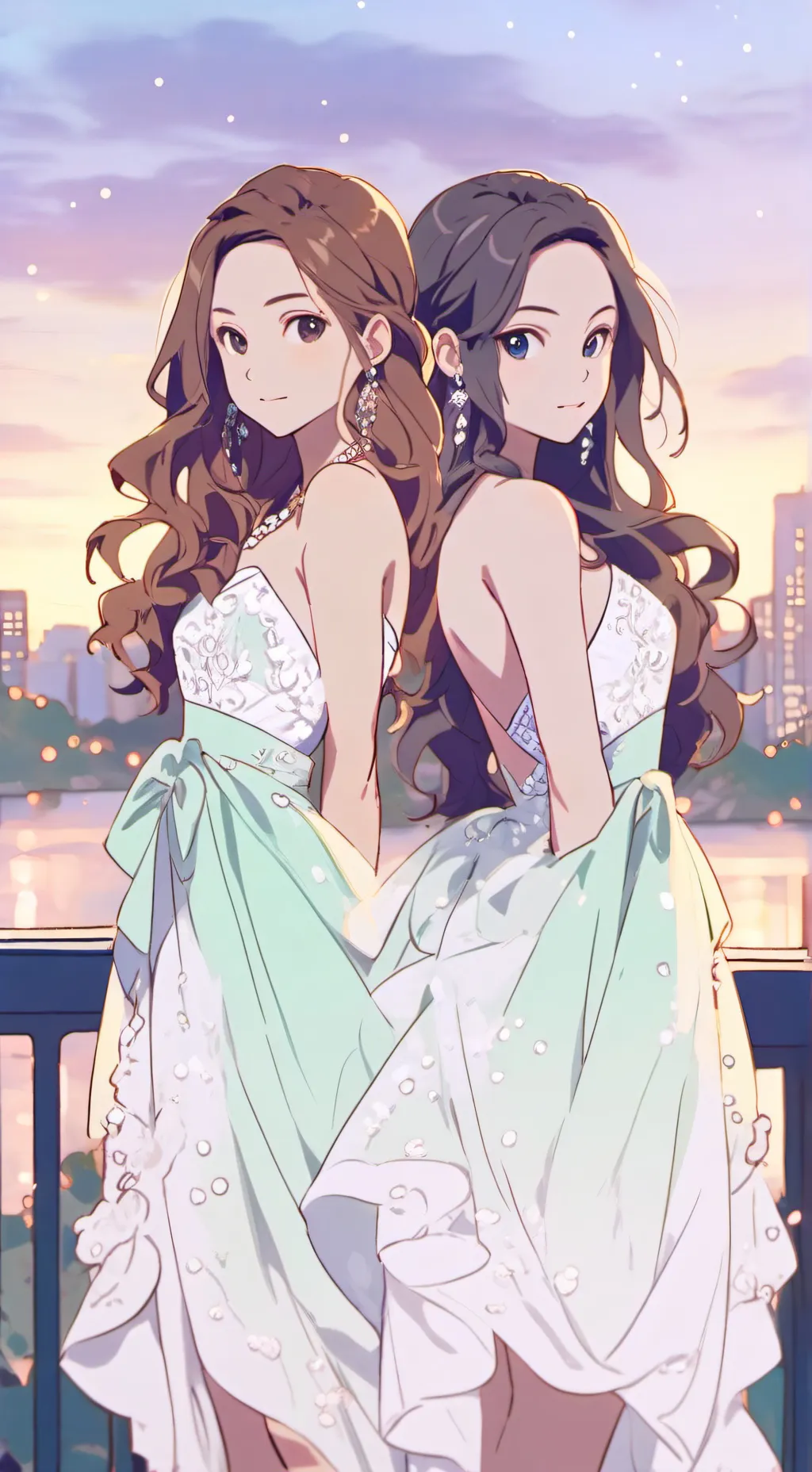 ai character: Conjoined but.. background