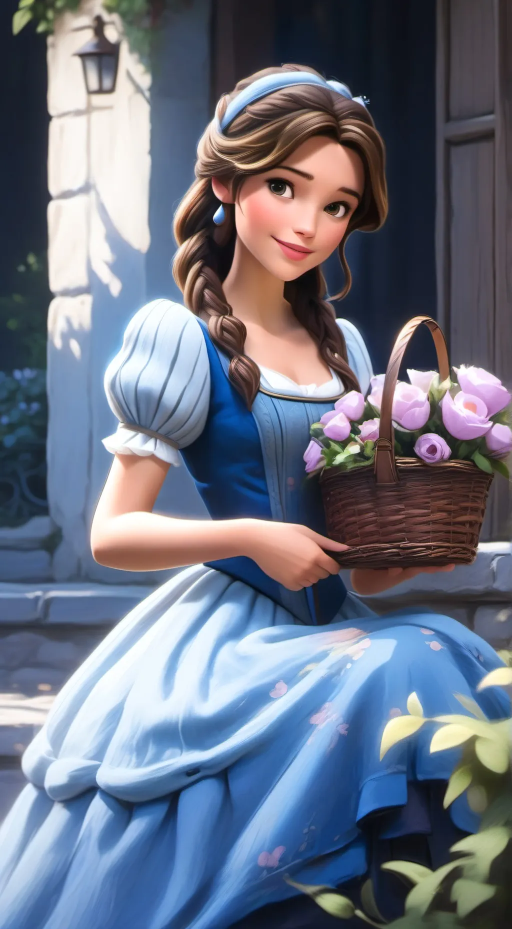 ai character: Luna background