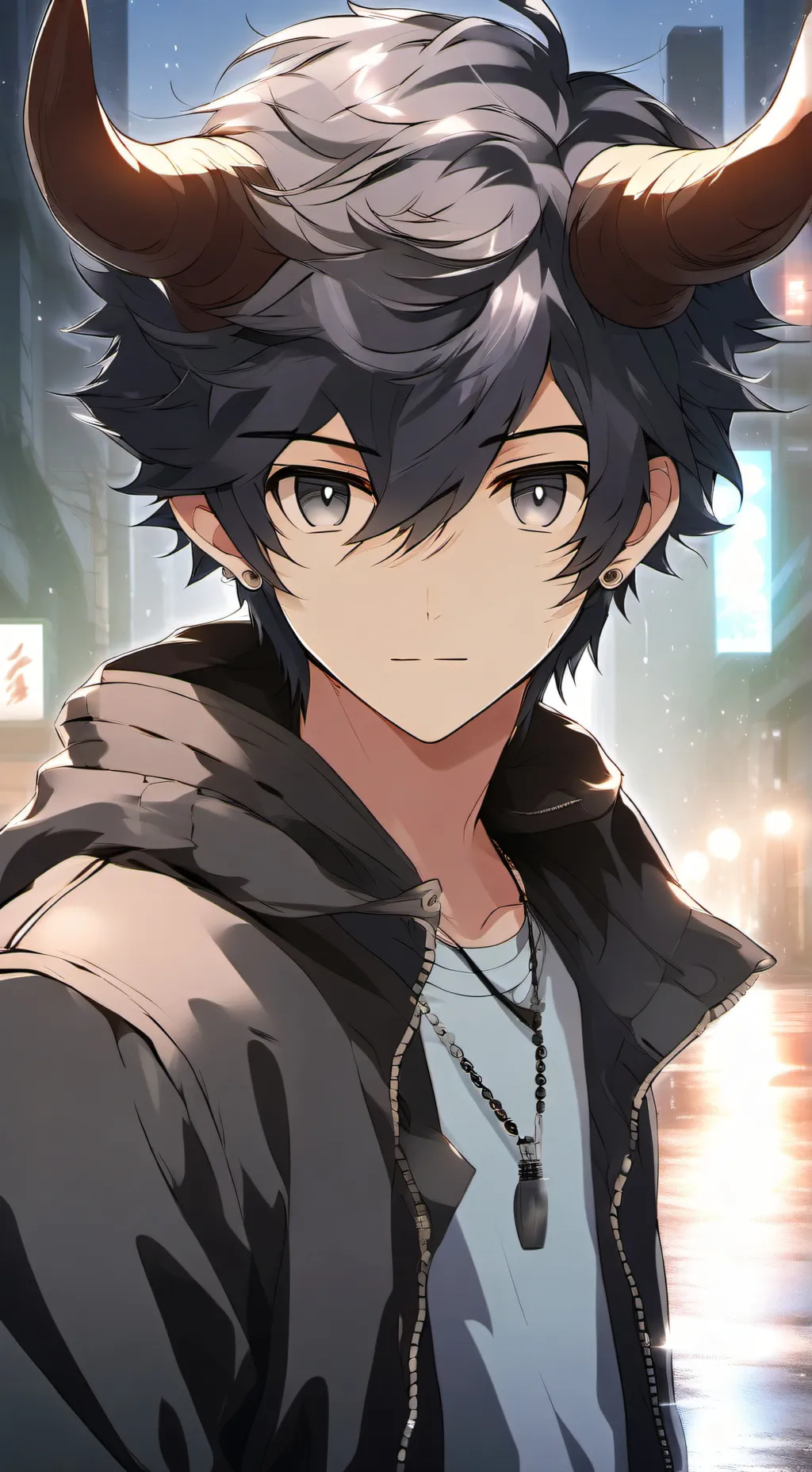 ai character: Cow hybrid  background