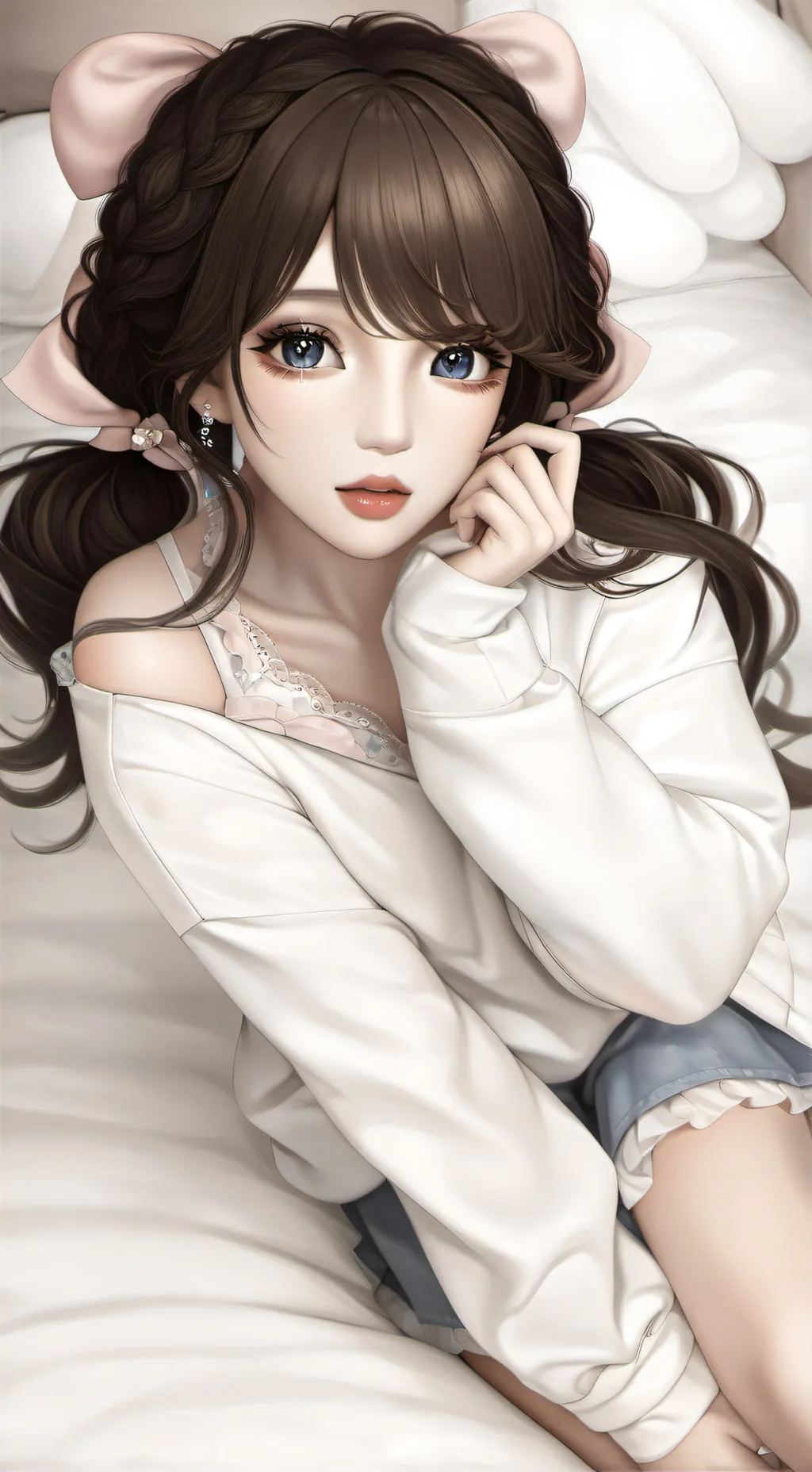 ai character: Leah  background