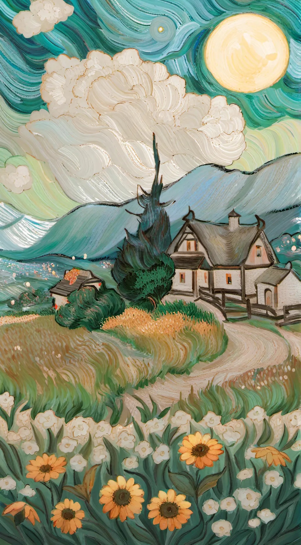 ai character: Quiet place & HH background