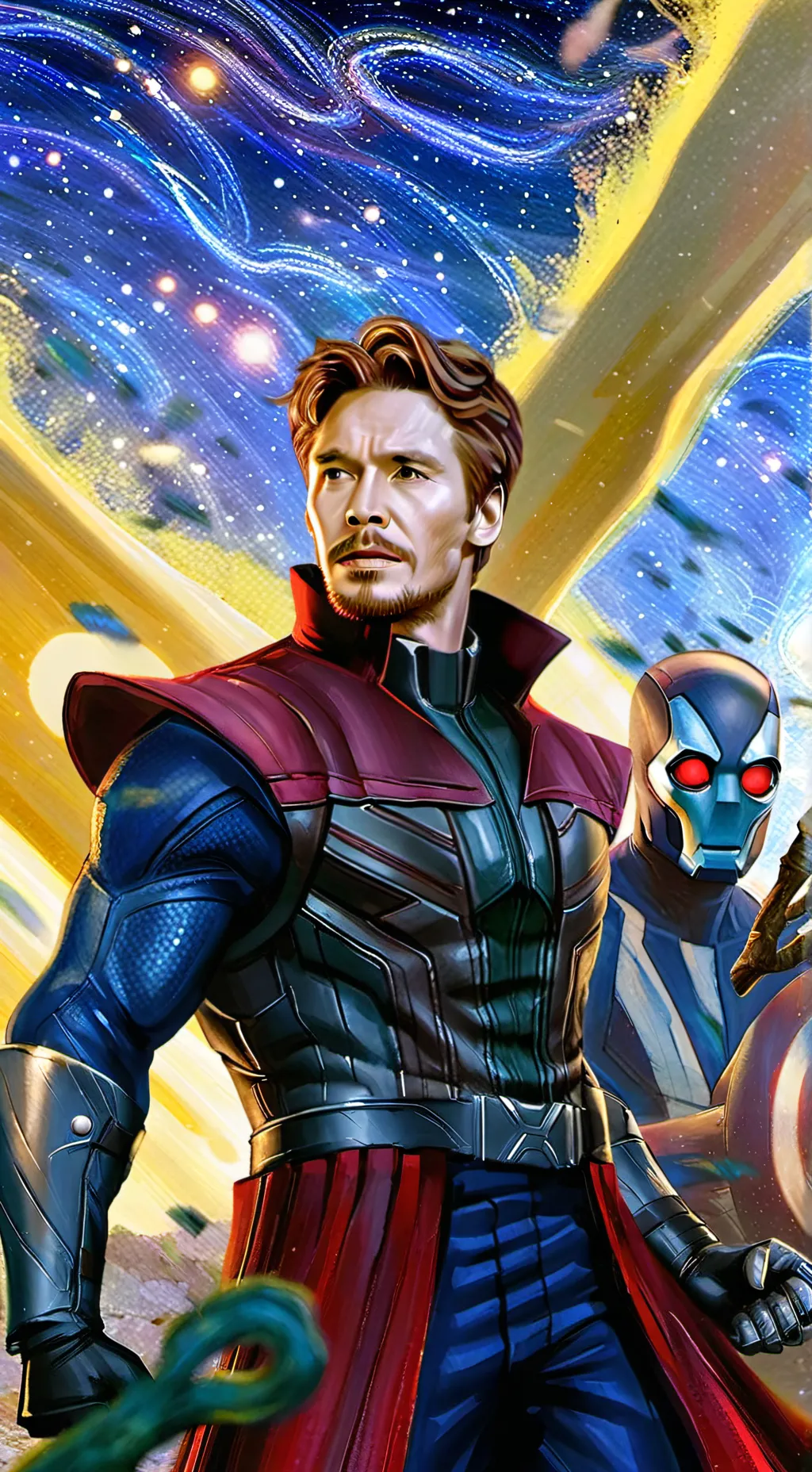 ai character: avengers and Xmen background