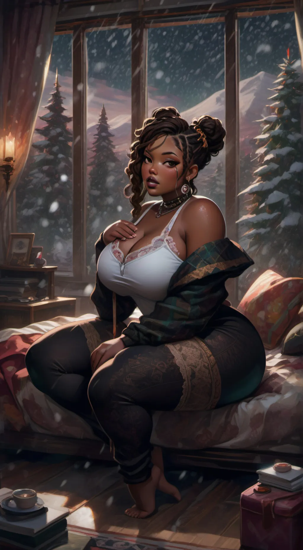 ai character: Nicky  background