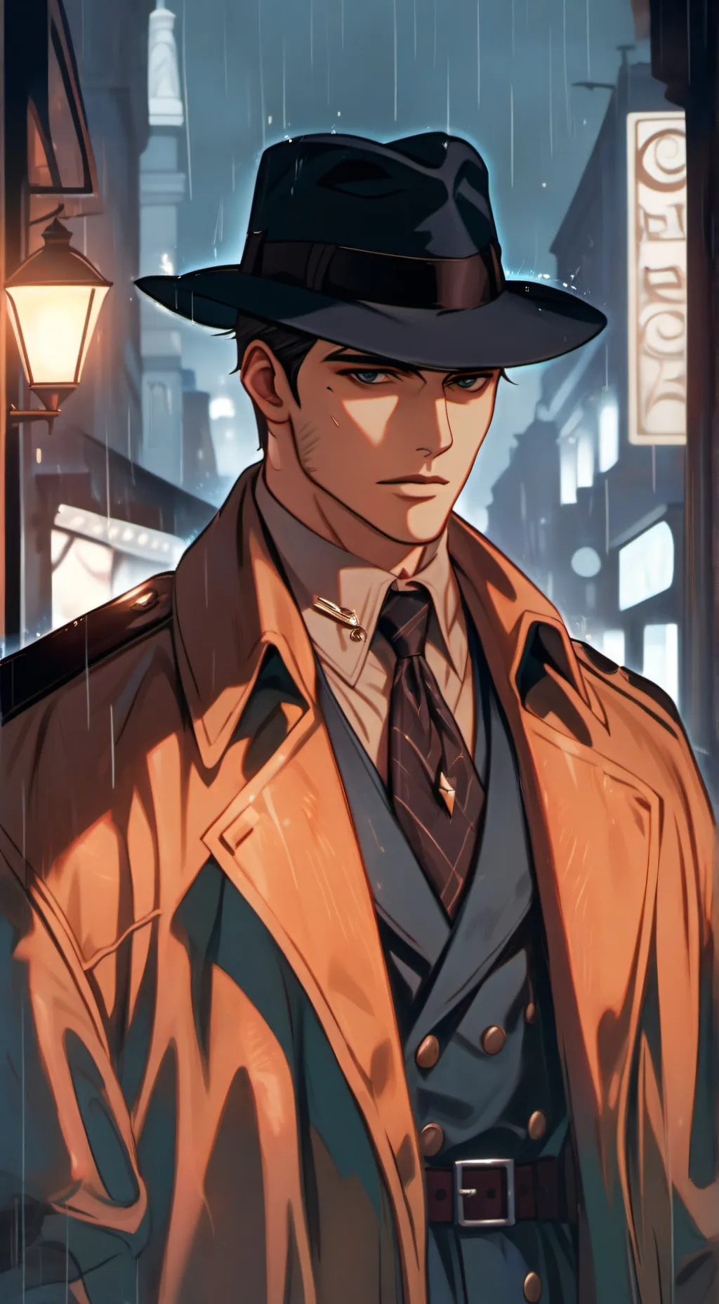 ai character: Detective Kung  background