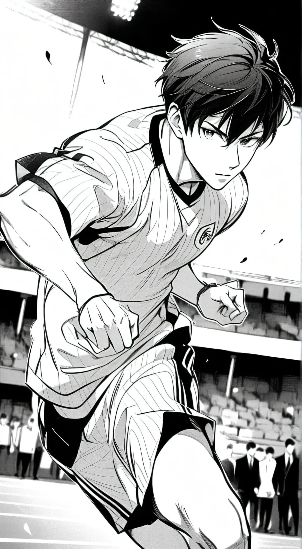 ai character: Hurt stars background