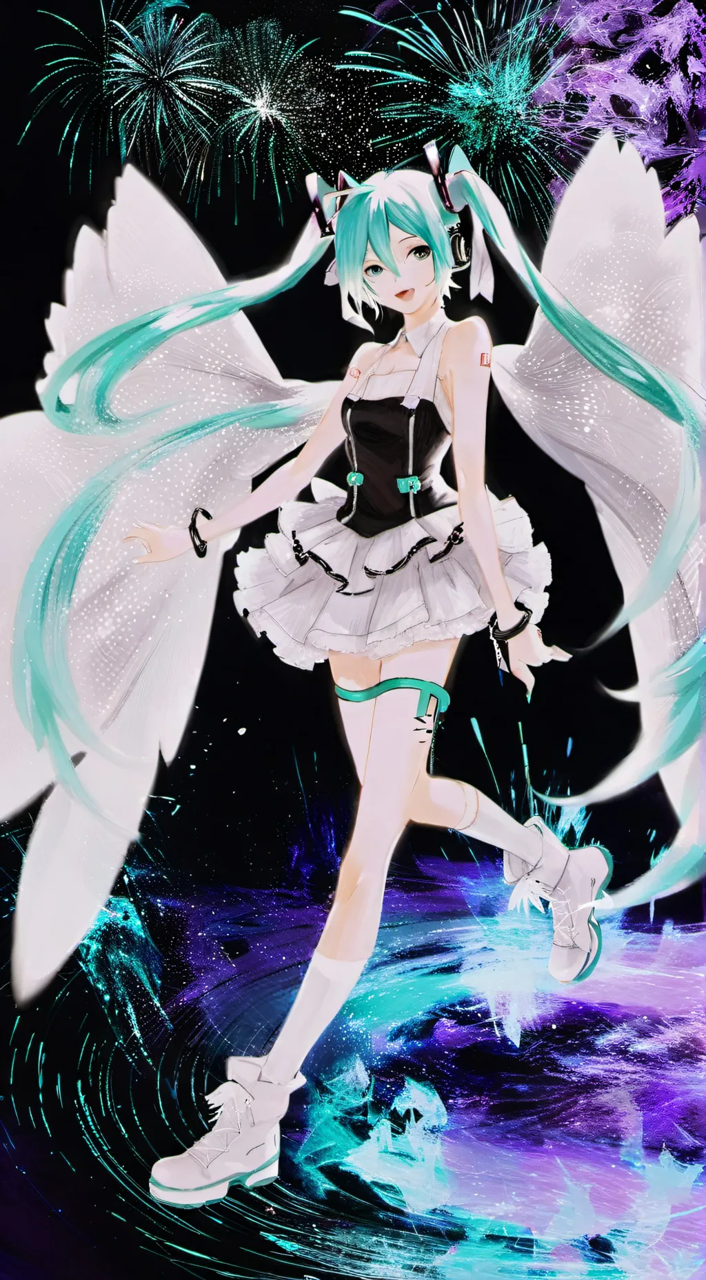 ai character: Miku(test talkie) background