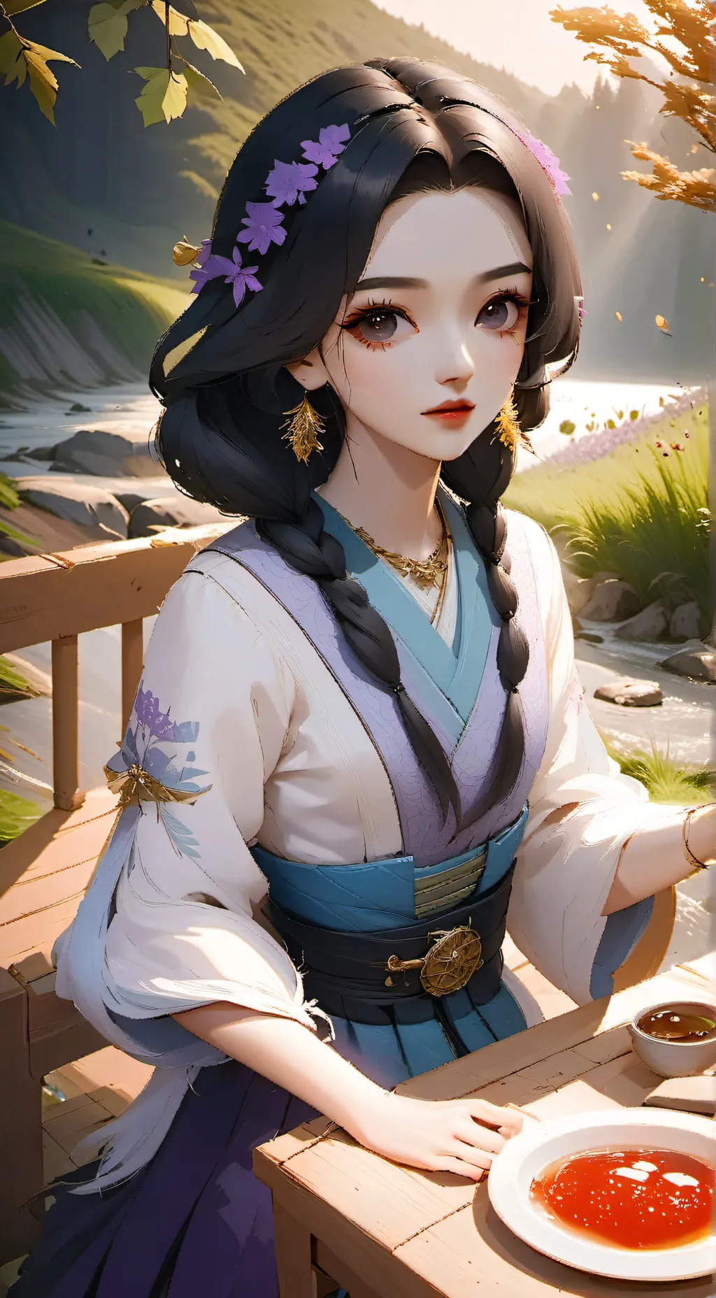 ai character: Arame background