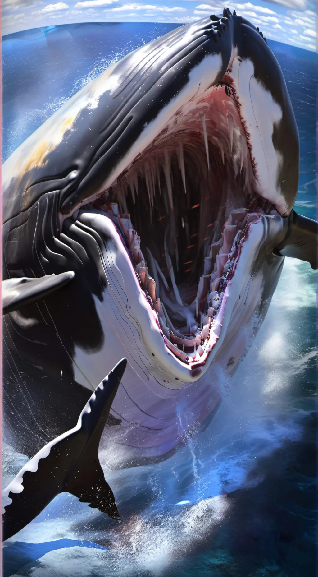 ai character: baleen whale  background