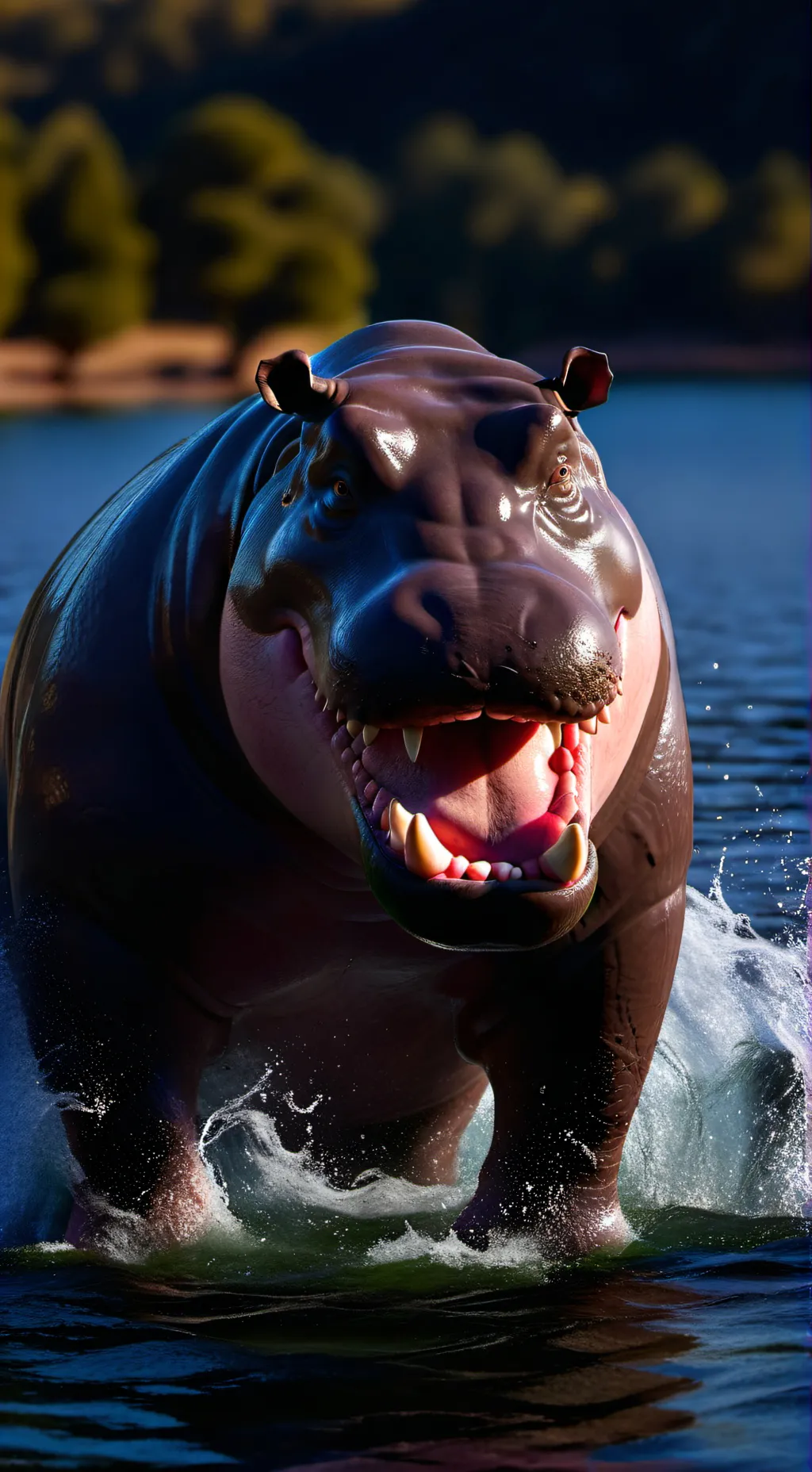 ai character: female hipo  background