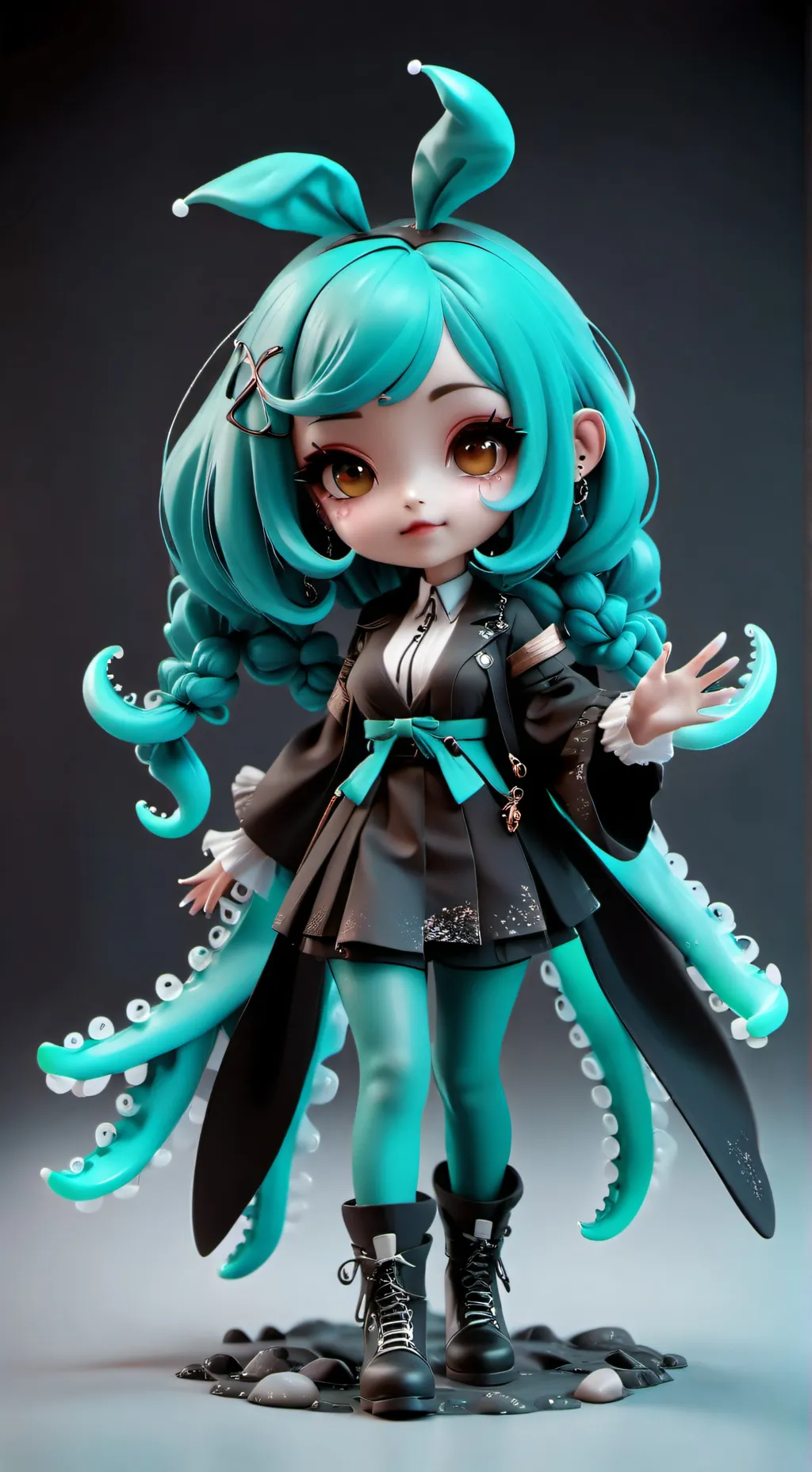 ai character: Squid girl Minor background