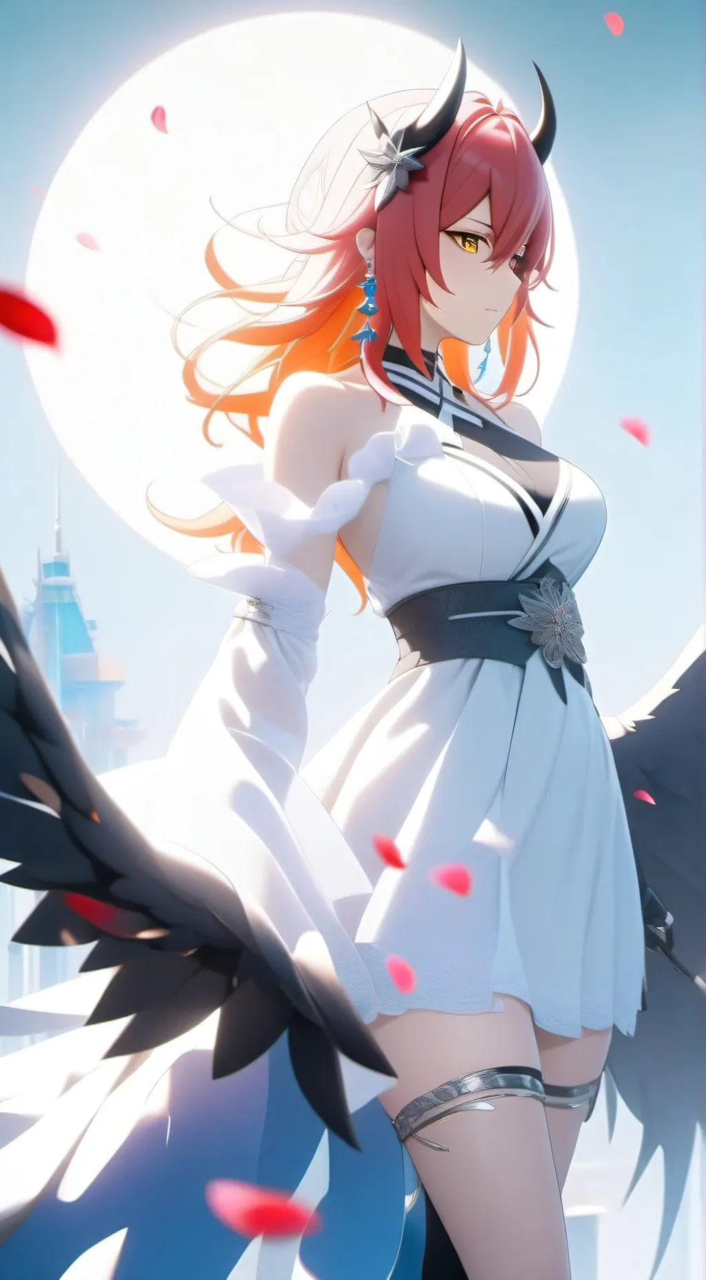 ai character: ange vs démon  background