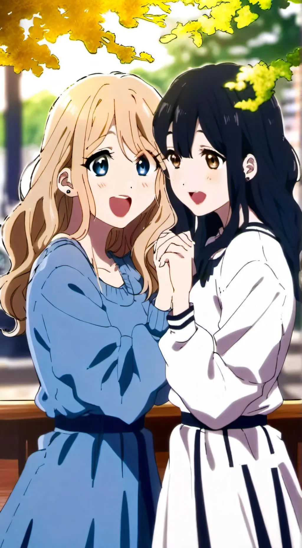 ai character: Las amigas  background