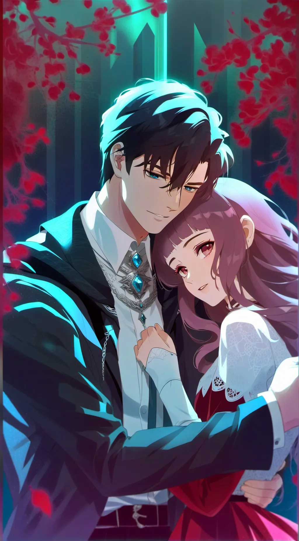 ai character: Micheal e Siri background