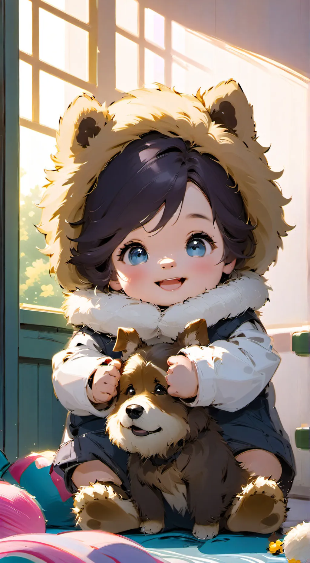 ai character: Olive background