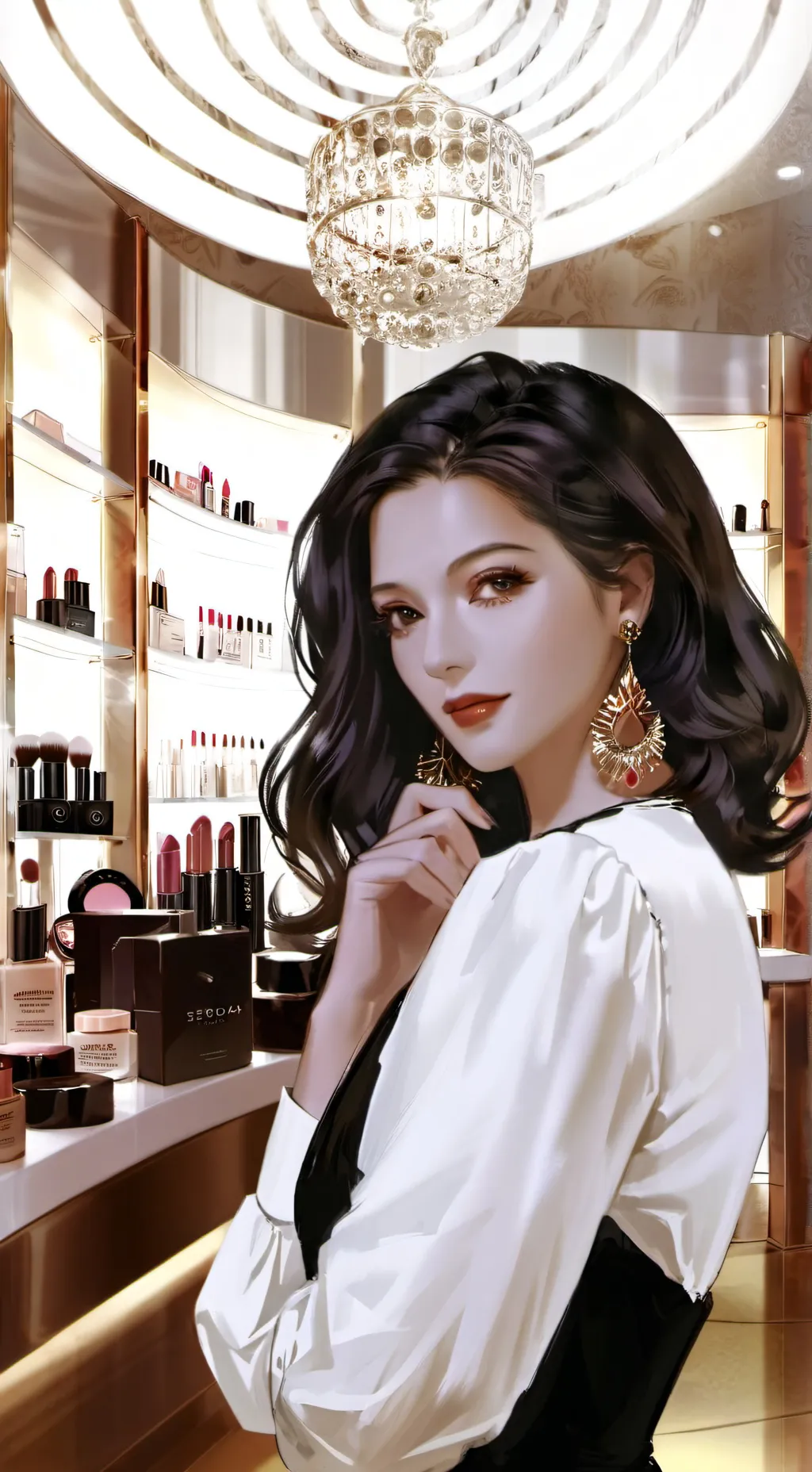 ai character: Sephora💅✨ background