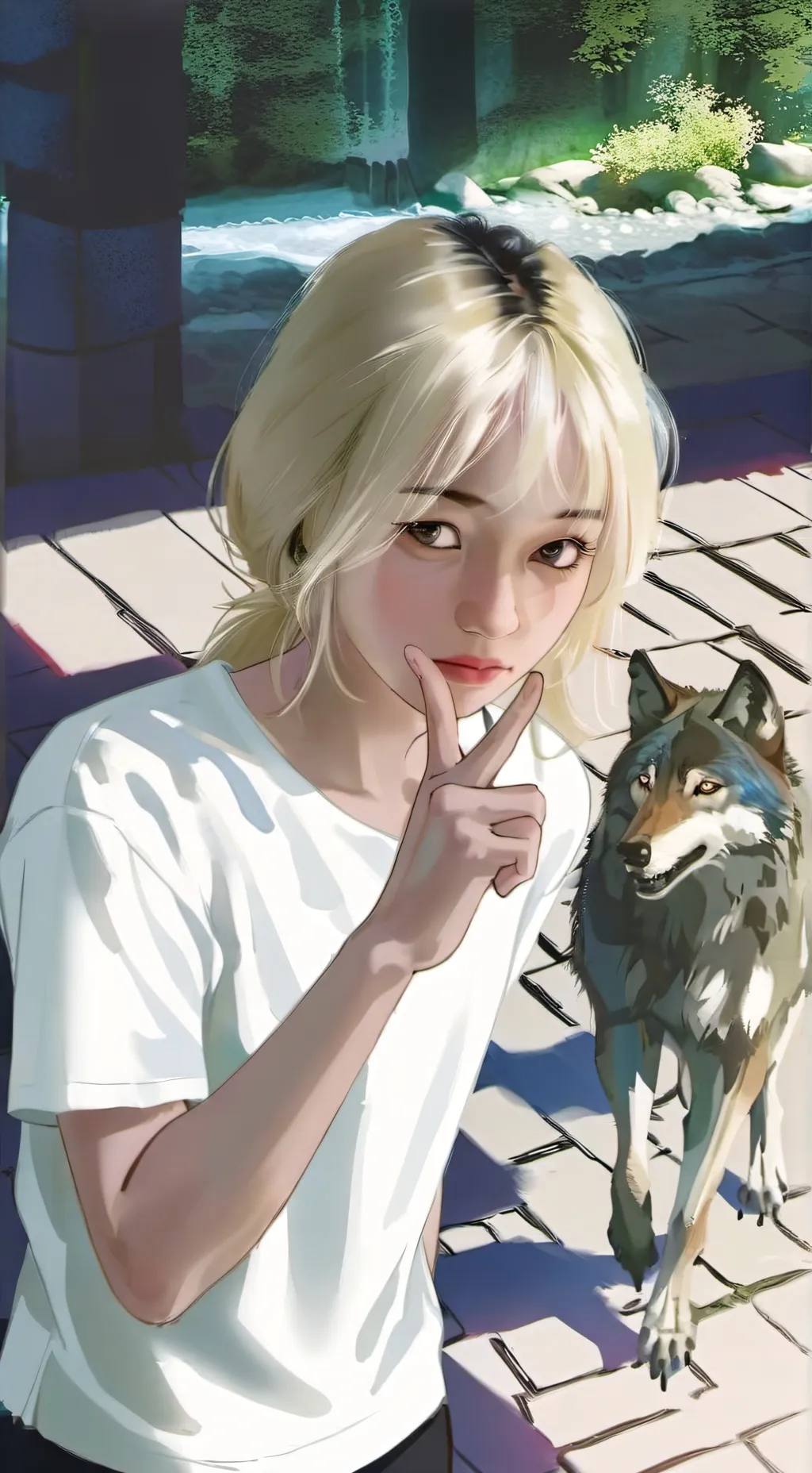 ai character: lobinha background