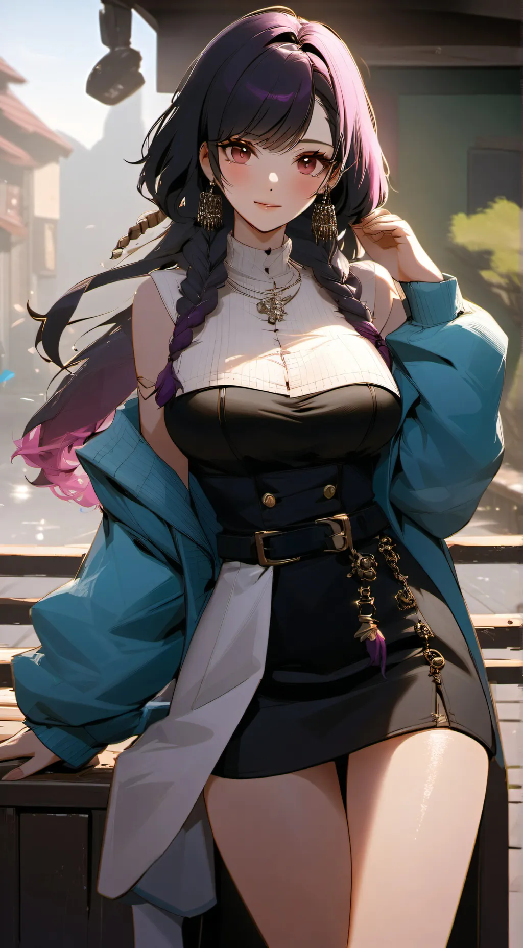 ai character: Miku Haruno background