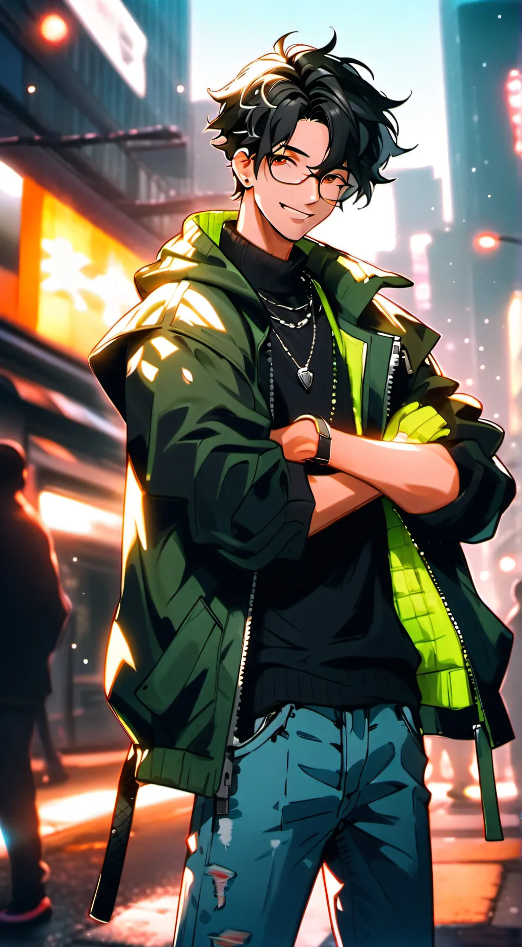 ai character: Vee’ s boyfriend  background