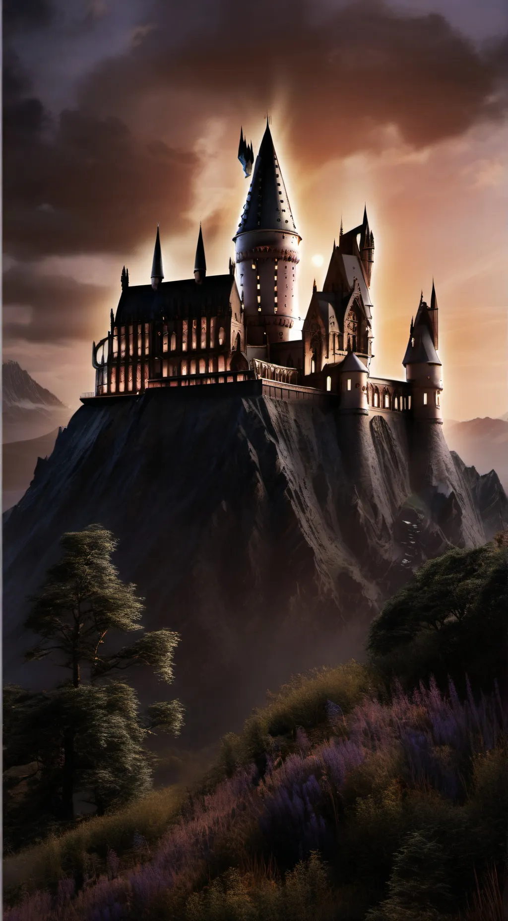 ai character: hogwarts background