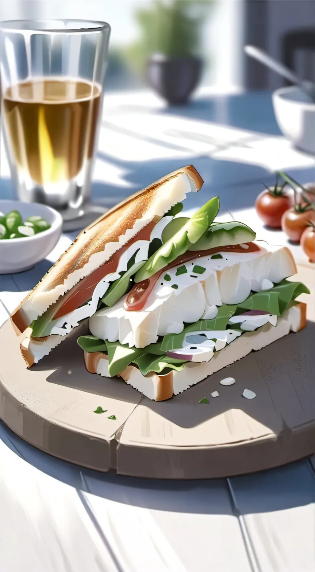 ai character: apenas um sanduich background