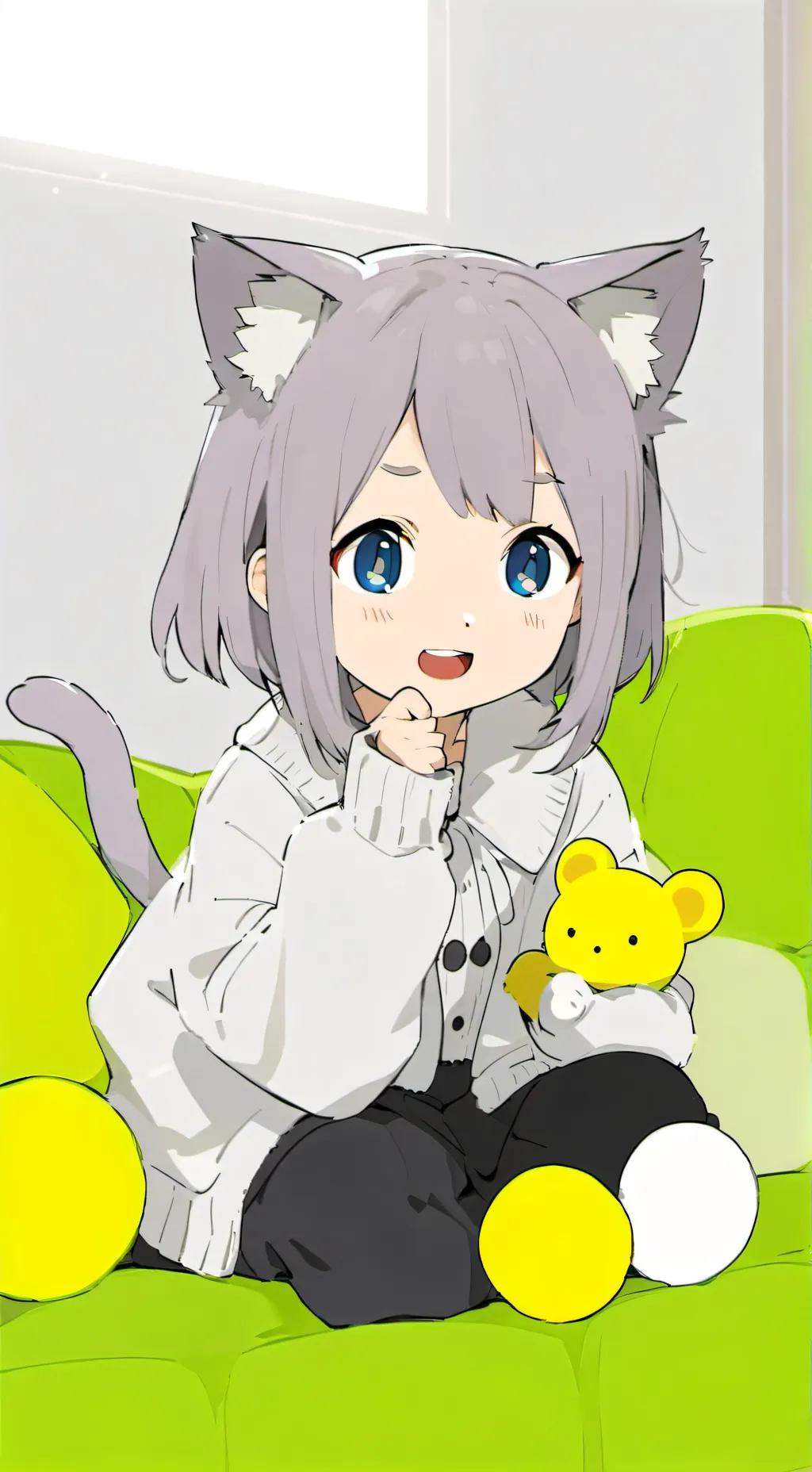 ai character: Lavender Pengu background