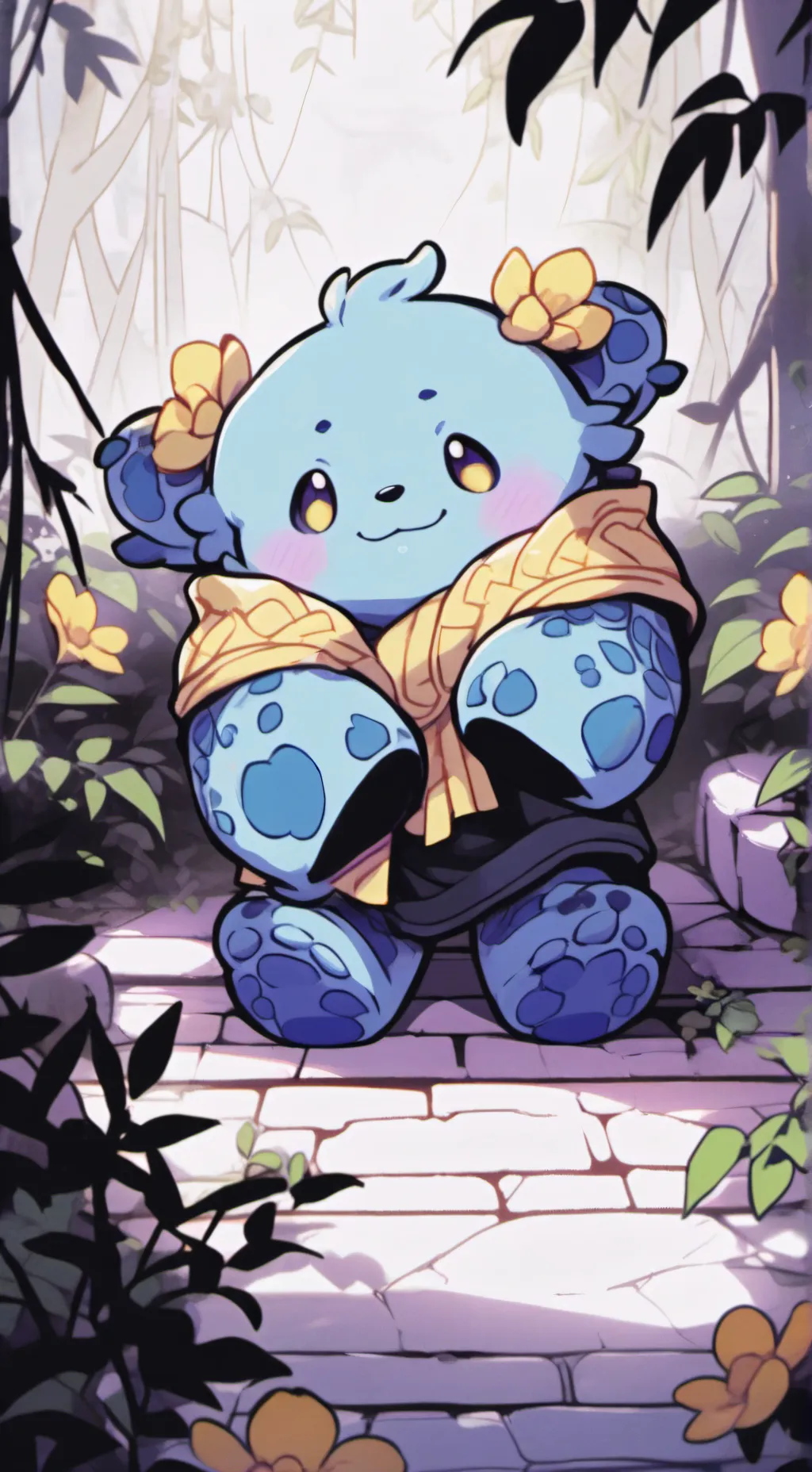 ai character: Huggy wuggy background