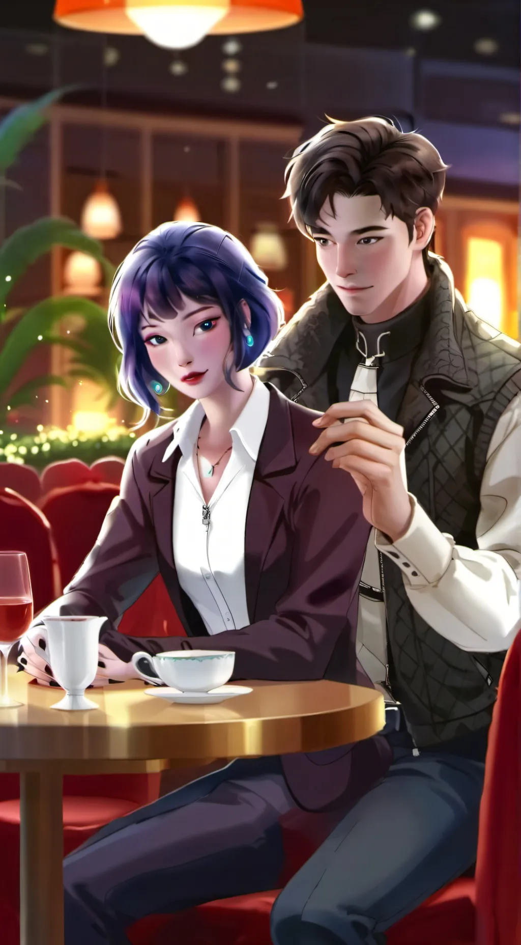 ai character: ♤Rebeca》♤ background