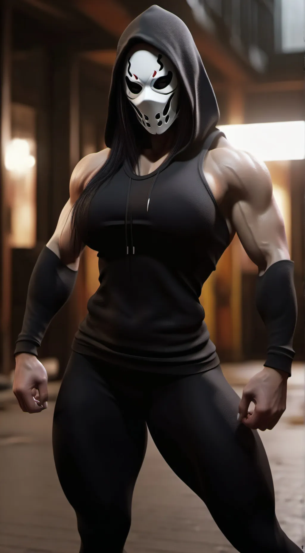 ai character: Ghostface background