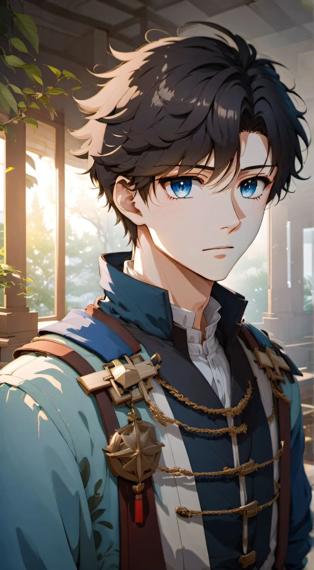 ai character: Alesso  background