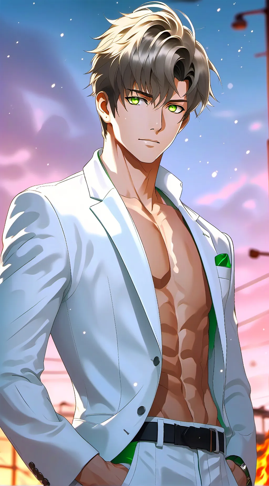 ai character: Alex - Prince 🖤👑 background