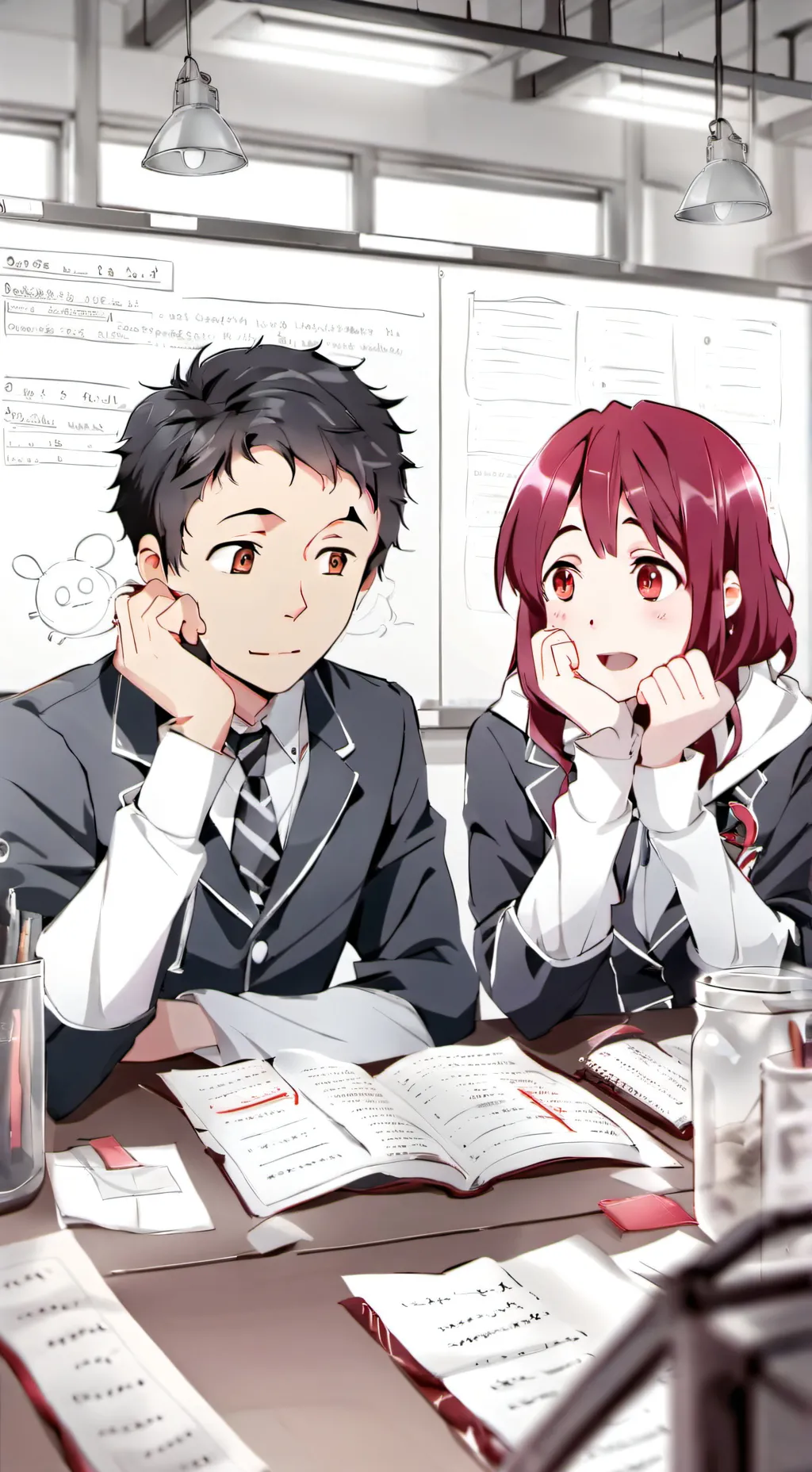 ai character: class date  background