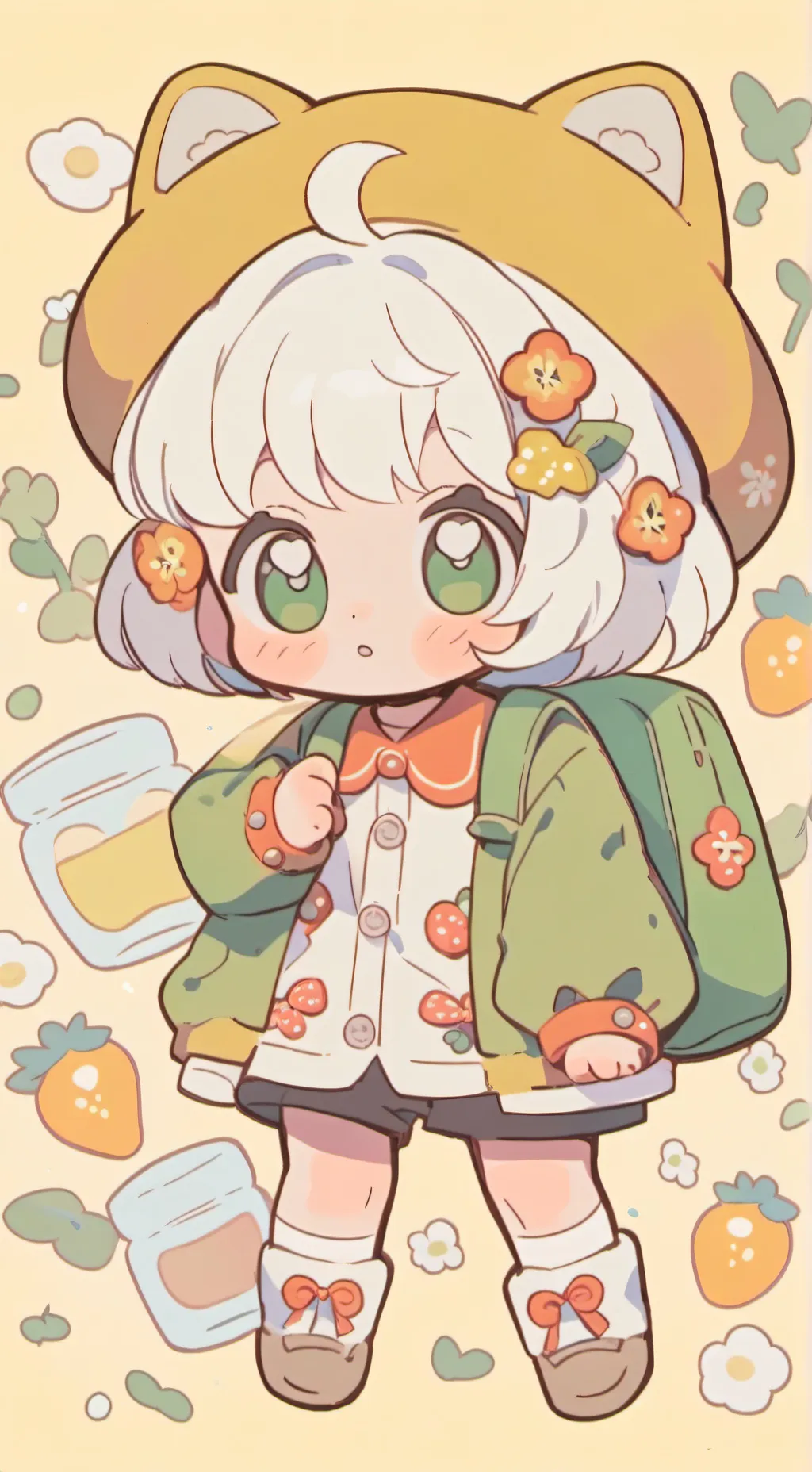 ai character: baby (bebê) Ana  background