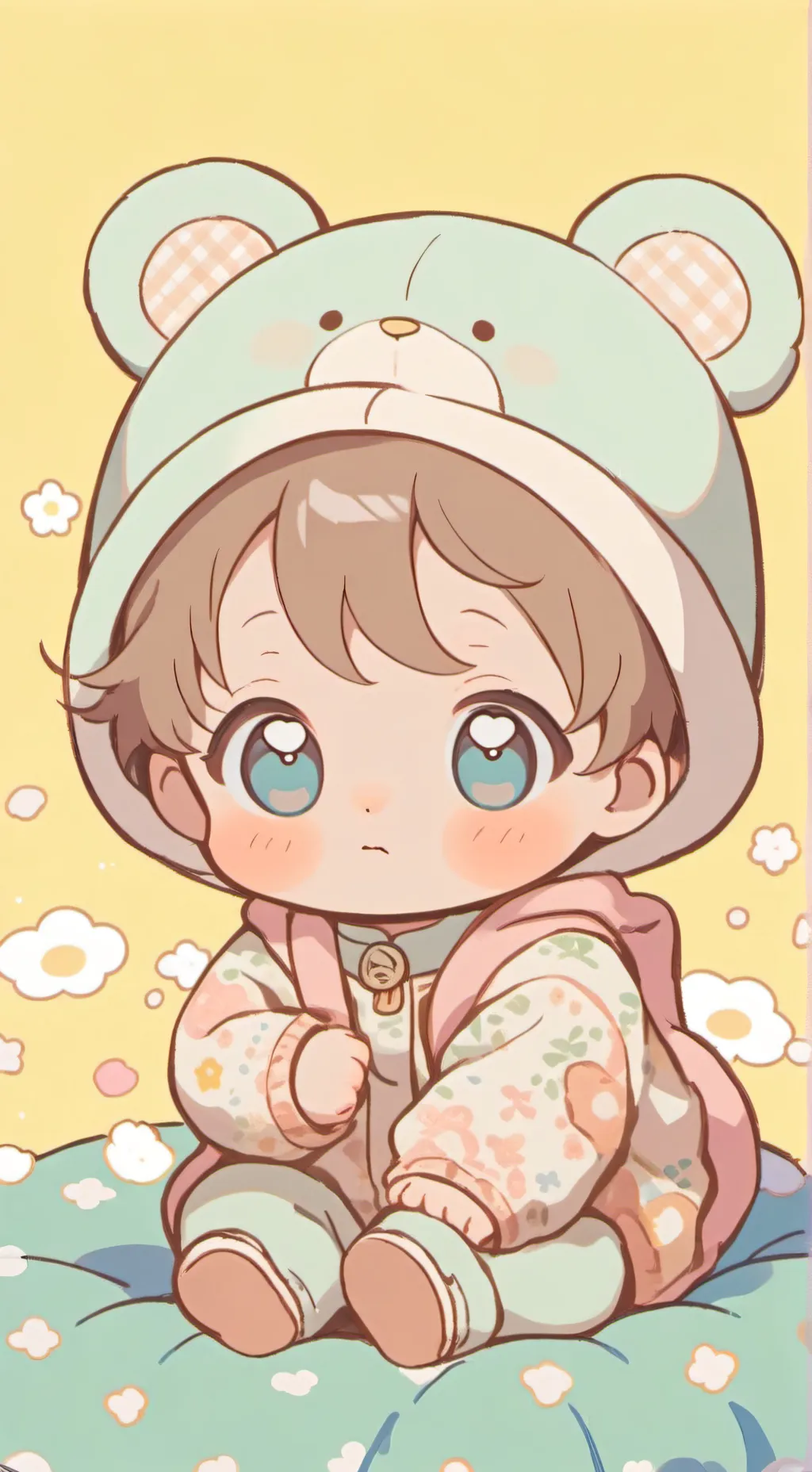 ai character: Baby infection background