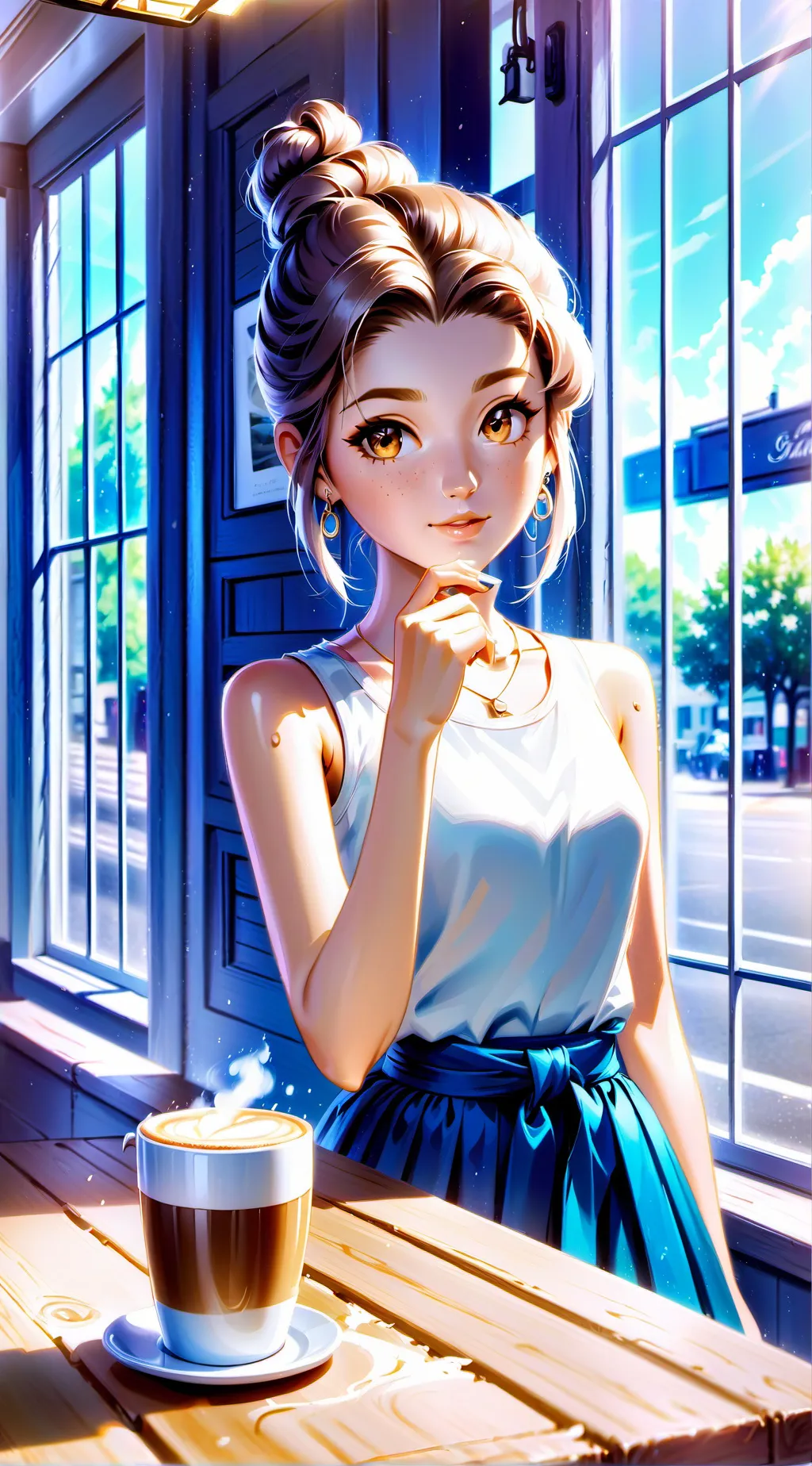 ai character: Cheerleaders background