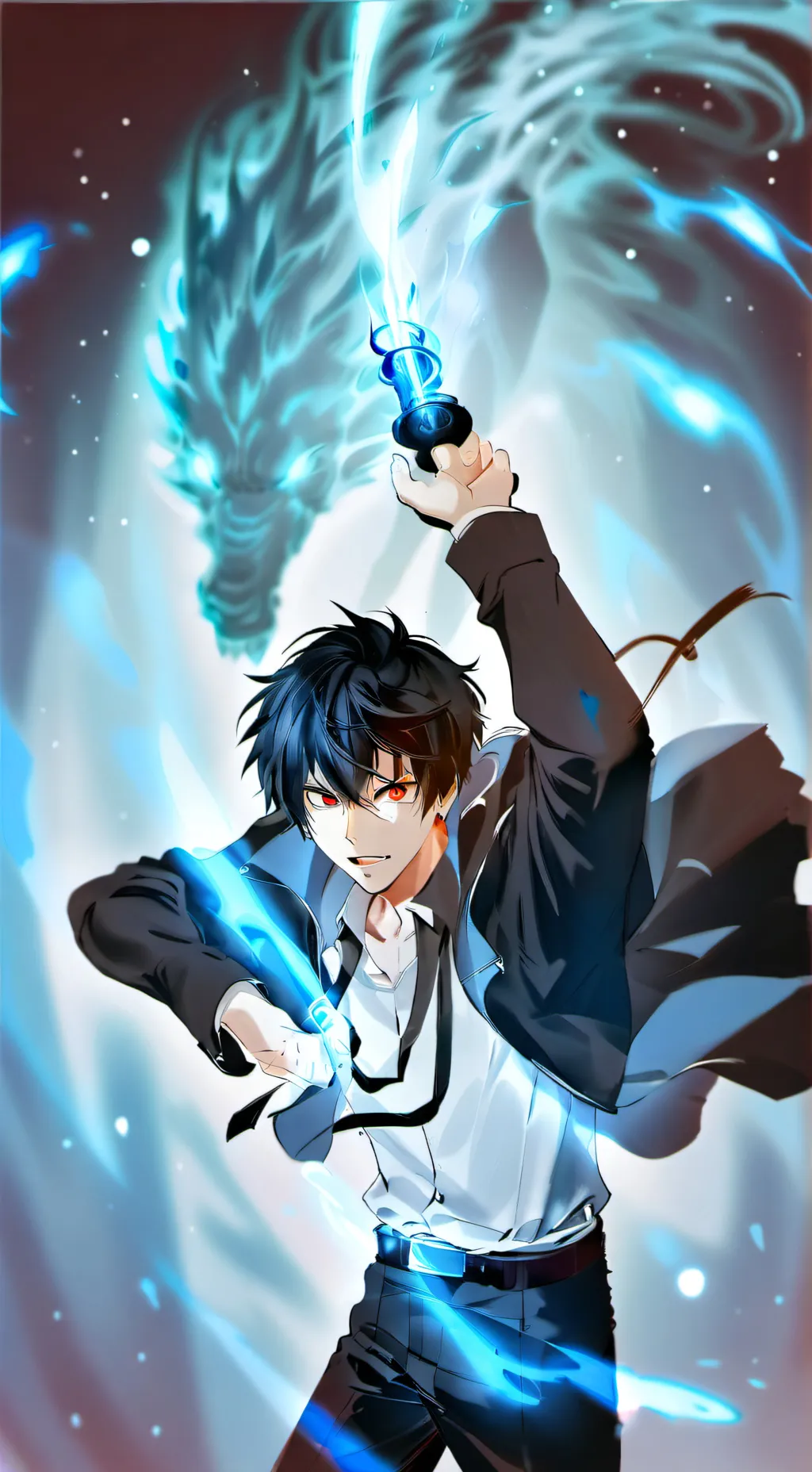 ai character: Azul Drakón background